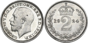 Great Britain. George V (1910-1936). AR 2 Pence, 1924. KM 812a. AR. 0.94 g. 13.00 mm. VF/Good VF.