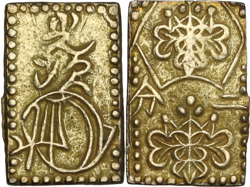 Japan. Edo Period (1603-1868). AV Ni Bu Ban Kin (2 Bu size gold). 19 x 12 mm. Ha...