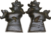 Myanmar (Burma). AE Weight-money in the shape of a dragon, c. XVII-XIX century AD. Dimensions: 29x16 mm. AE. 32.27 g. Intact, minor wears. Weights of ...