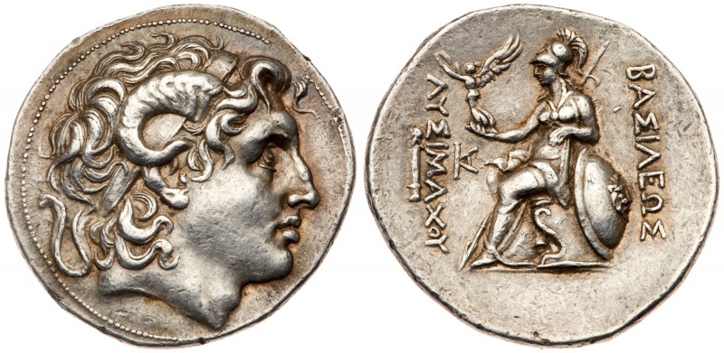 Kingdom of Thrace, Lysimachos, Silver Tetradrachm (16.99 g, 12h). 323-281 BC. Mi...