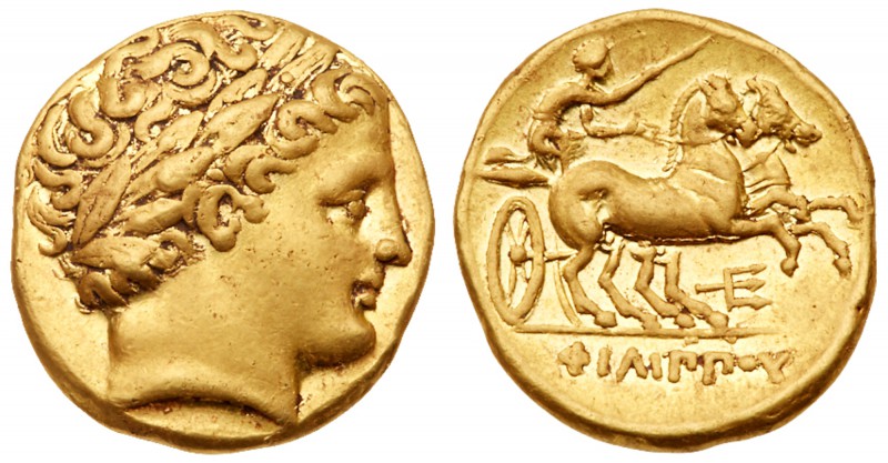 Macedonian Kingdom. Phillip II, 359-336 BC. Gold Stater (8.68g). Mint of Amphipo...