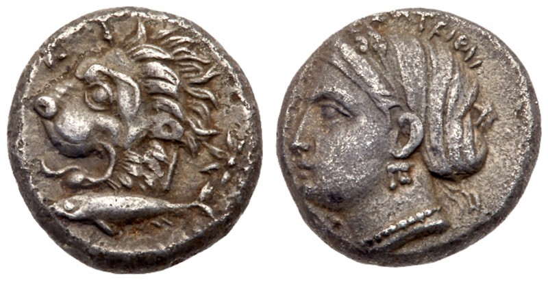 Mysia, Kyzikos. Silver Drachm (3.20 g), ca. 390-341/0 BC. &Sigma;&Omega;TEIPA, h...