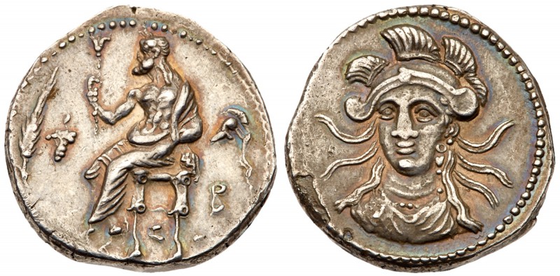 Cilicia, Soloi. Balakros. Silver Stater (10.90 g), Satrap, 333-323 BC. Baaltars ...
