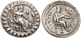 Cilicia, Tarsos. Datames. Silver Stater (10.44 g), Satrap of Cilicia and Cappadocia, 384-361/0 BC. Struck ca. 375 BC. Baaltars seated right, holding g...
