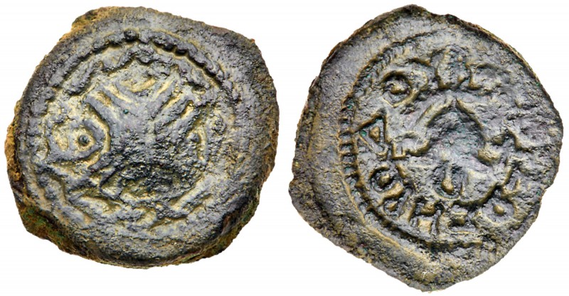 Judaea, Herodian Kingdom. Herod I. &AElig; 4 Prutot (4.96 g), 40 BCE-4 CE. Uncer...