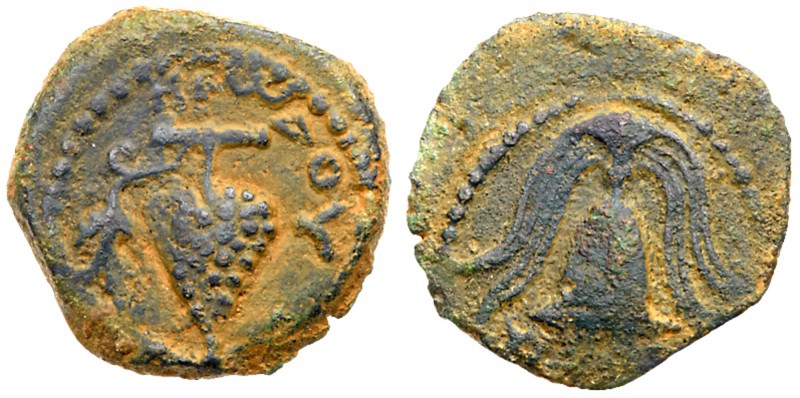 Judaea, Herodian Kingdom. Herod II Archelaus. &AElig; Prutah (2.10 g), 4 BCE-6 C...