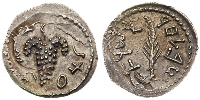 Judaea, Bar Kokhba Revolt. Silver Zuz (3.17 g), 132-135 CE. Year 2 (133/4 CE). '...
