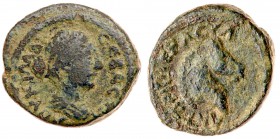 Lucilla. &AElig; 17 (4.45 g), Augusta, AD 164-182, Hippos in Decapolis. Draped bust of Lucilla right. Rev. Horse's head right. Spijkerman -; Rosenberg...