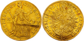 Maria Theresia, 1 Dukat 1760, KB, Kremnitz