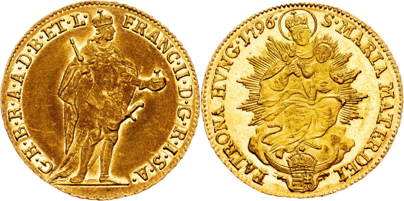 Franz I. (II.), 1 Dukat 1796, Kremnitz Habsburg, Franz I. (II.), 1 Dukat 1796, K...