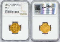 Franz I. (II.), 1 Dukat 1830, A, Vienna