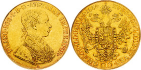 Franz Joseph I., 4 Dukat 1854, Vienna