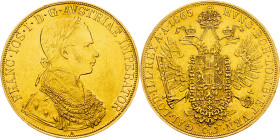 Franz Joseph I., 4 Dukat 1865, Vienna