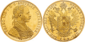 Franz Joseph I., 4 Dukat 1872, Vienna