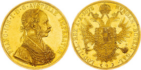 Franz Joseph I., 4 Dukat 1875, Vienna