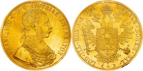 Franz Joseph I., 4 Dukat 1876, Vienna