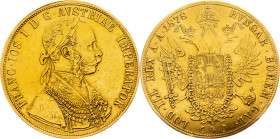 Franz Joseph I., 4 Dukat 1878, Vienna