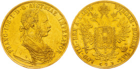 Franz Joseph I., 4 Dukat 1879, Vienna