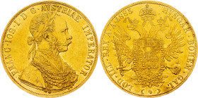 Franz Joseph I., 4 Dukat 1885, Vienna