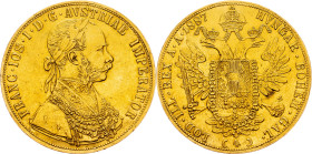 Franz Joseph I., 4 Dukat 1887, Vienna