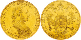 Franz Joseph I., 4 Dukat 1889, Vienna