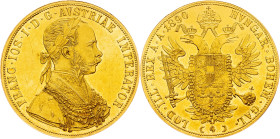 Franz Joseph I., 4 Dukat 1890, Vienna