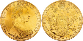 Franz Joseph I., 4 Dukat 1892, Vienna
