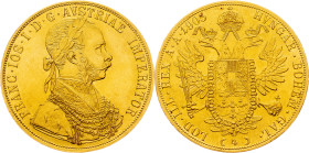 Franz Joseph I., 4 Dukat 1905, Vienna