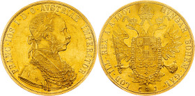 Franz Joseph I., 4 Dukat 1907, Vienna