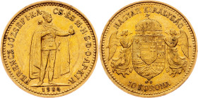 Franz Joseph I., 10 Korona 1904, KB, Kremnitz