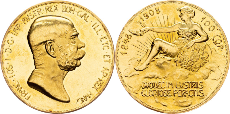 Franz Joseph I., 100 Krone 1908, Vienna Habsburg, Franz Joseph I., 100 Krone 190...