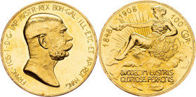 Franz Joseph I., 100 Krone 1908, Vienna