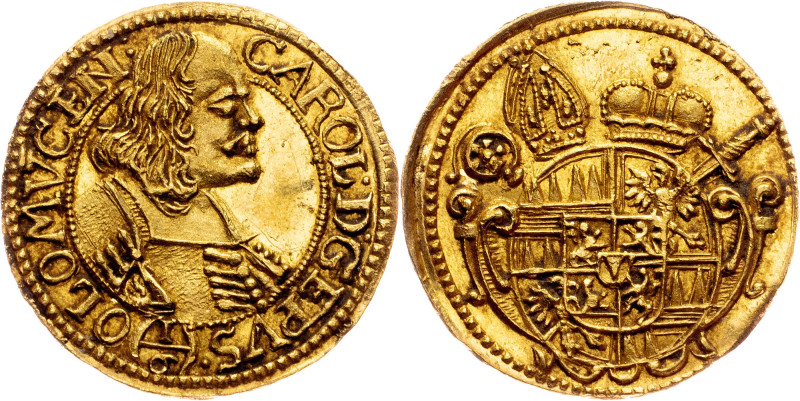 Charles II. Liechtenstein, 1/6 Dukat ND, Kremsier Olmutz, Charles II. Liechtenst...