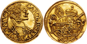 Charles II. Liechtenstein, 1/6 Dukat ND, Kremsier