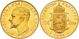Ferdinand I., 100 Leva 1894, KB, Kremnitz