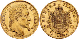 Napoleon III., 20 Francs 1868, A, Paris