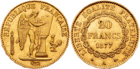 Third Republic, 20 Francs 1877, A, Paris