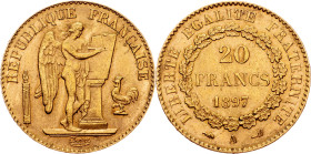 France, 20 Francs 1897, Paris