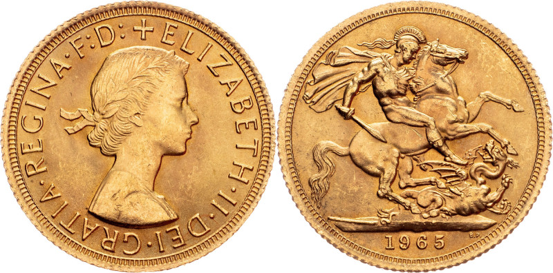 Elizabeth II., 1 Sovereign 1965 Great Britain, Elizabeth II., 1 Sovereign 1965, ...