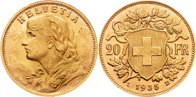 Federal State, 20 Francs 1935, LB, Bern