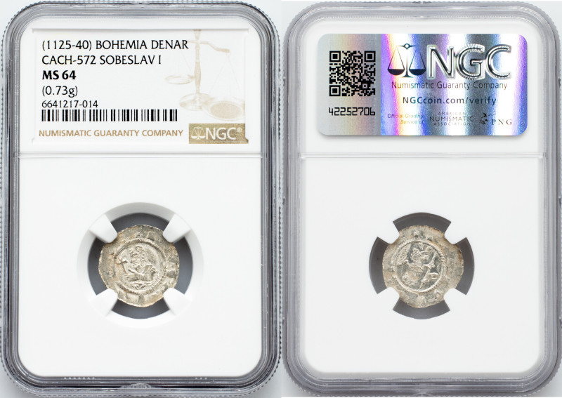 Sobeslav I., Denar 1125-1140 Bohemia, Sobeslav I., Denar 1125-1140, 0,78 g, Ag, ...