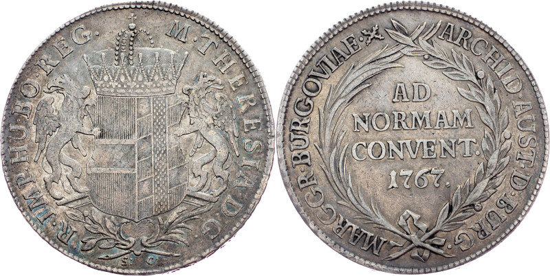 Maria Theresia, 1 Thaler 1767, Günzburg Austria-Hungary, Maria Theresia, 1 Thale...