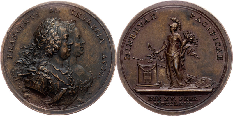 Maria Theresia, Medal 1763, Peace of Hubertusburg Austria-Hungary, Maria Theresi...