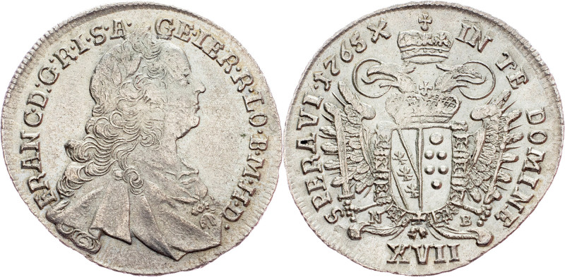 Franz I. Stephan, 17 Kreuzer 1765, NB Austria-Hungary, Franz I. Stephan, 17 Kreu...