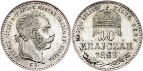 Franz Joseph I., 10 Krajczár 1869, KB, Kremnitz