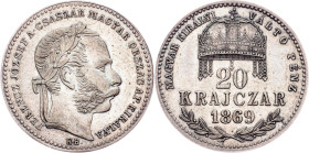 Franz Joseph I., 20 Krajczár 1869, KB, Kremnitz