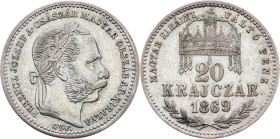 Franz Joseph I., 20 Krajczár 1869, GYF, Karlsburg