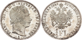 Franz Joseph I., 1/4 Gulden 1864, A, Vienna