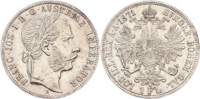 Franz Joseph I., 1 Gulden 1871, A, Vienna