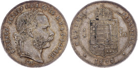 Franz Joseph I., 1 Forint 1870, GYF, Karlsburg